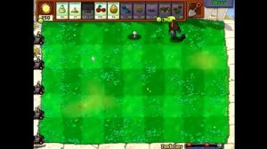 Plants vs Zombies - How to beat ZomBotany without sunflowers ,4 plants (1/3)