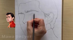 Как нарисовать Том Холланд ЧЕЛОВЕК ПАУК ? / Tom Holland Spider-Man easy drawing