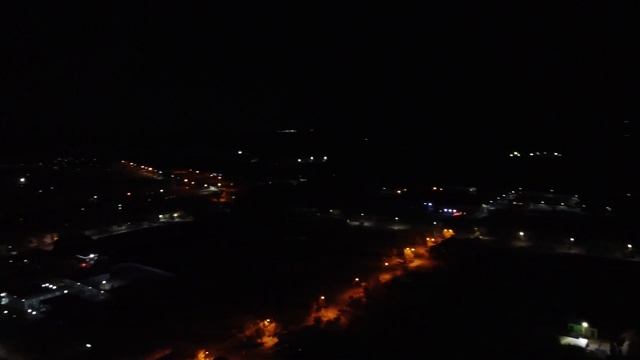 С высоты птичьего полёта. Город Приозёрск. Ночной Приозёрск (Октябрь 2021 года) смотреть онлайн