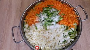 Заготовка для рассольника, солянки, азу и других блюд на зиму...