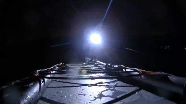 Playing SUP at Night! about 2.5km to Offshore Wind Power. смотреть онлайн