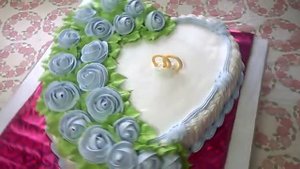 свадебный торт с кольцами