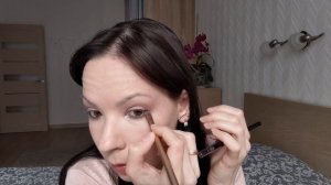 Как сделать легкий нюдовый макияж для карих глаз палеткой NYX Lingerie / Easy makeup for brown eyes