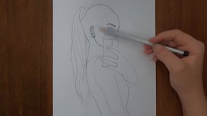 Как нарисовать девушку с телефоном / Рисунок карандашом / Drawing girl / Pencil drawing