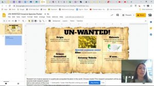 Invasive Species: Un-Wanted Poster Instructions