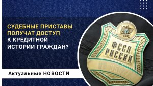 Приставы получат доступ к кредитной истории граждан?