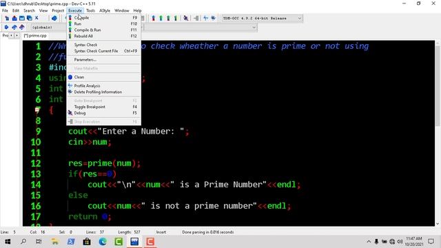 C/C++ Program to Check Whether A Number is Prime or Not | Class 12 Computer Science -Advanced Codin