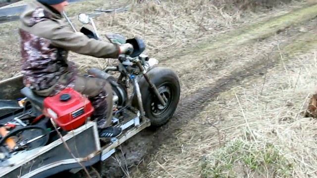 Трицикл ЗхЗ. Тест переднего привода смотреть онлайн