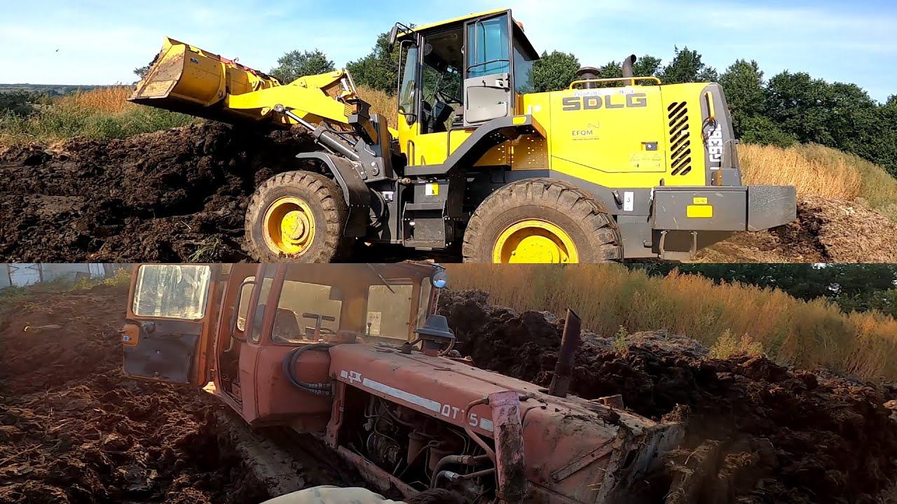Кто первым застрянет ДТ 75 или SDLG 936 фронтальный погрузчик? смотреть онлайн