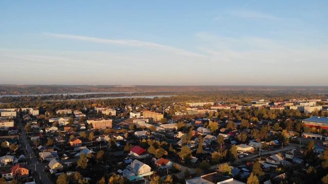 Панорама Звенигово с высоты птичьего полета смотреть онлайн