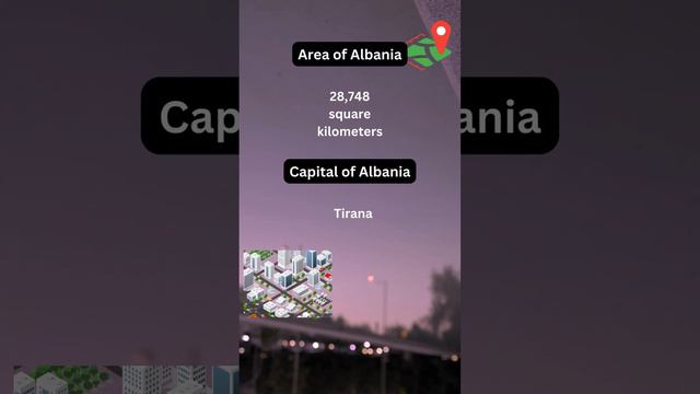 What is the Capital of Albania | Capital and Area of Albania #albania #worlddata