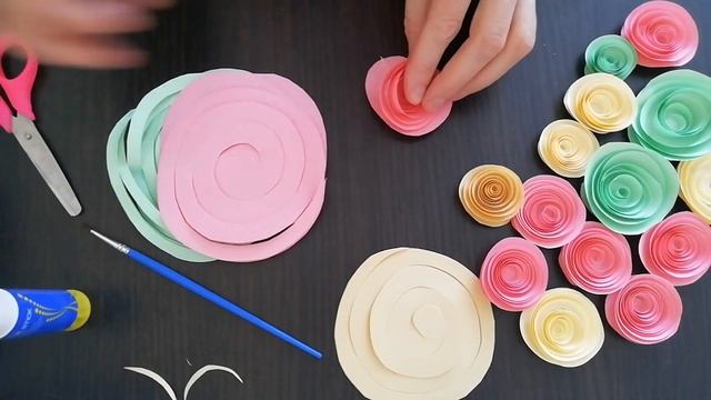 ?️Настоящие розы из бумаги DIY. Цветы из бумаги. ?️Декор комнаты. смотреть онлайн