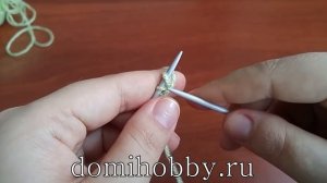 Лёгкий способ набора петель спицами