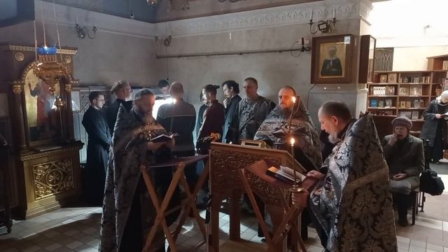 Прямая трансляция вечерни с акафистом Божественным Страстям Христовым (Пассия). 26 марта 2023 года. смотреть онлайн