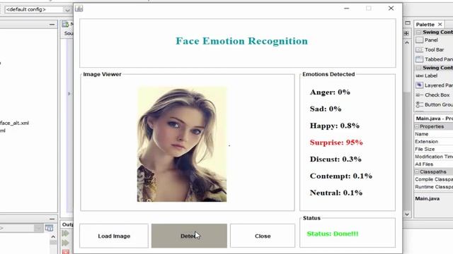 Java Projects with Source Code || Facial Expression Detection Using OpenCV || Java OpenCV || Emotio