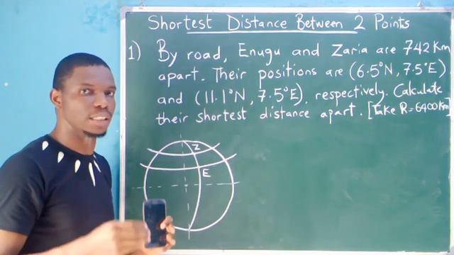How to Calculate the Shortest Distance Between two Points on the Earth Surface.