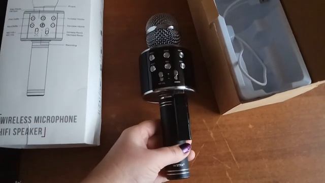 Микрофон для караоке WSTER 858, 1816. Обзор. смотреть онлайн