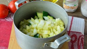 Цукини с помидорами и перцем на зиму