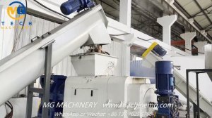 So efficient plastic squeezer machine for PP jumbo woven bags dewatering granulating recycling