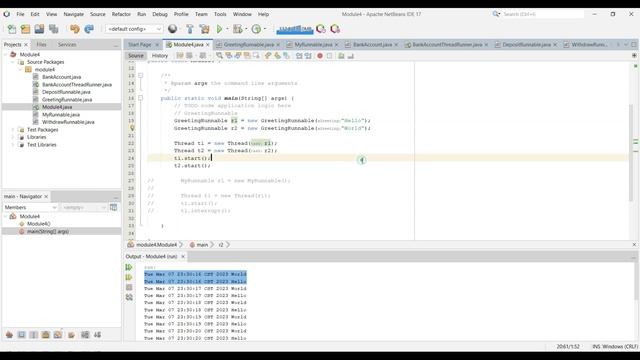 Java NetBeans: Programming with Threads (Part 1) смотреть онлайн