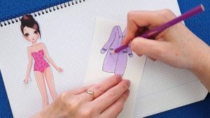 Бумажные куклы одеваются. Одежда для бумажных кукол. Как нарисовать одежду для бумажных кукол.