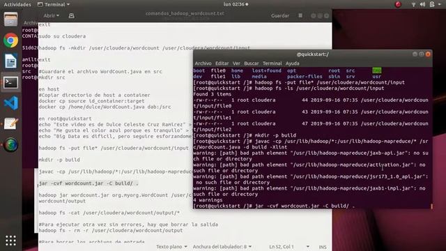 WordCount en Cloudera/Quickstart - Docker смотреть онлайн