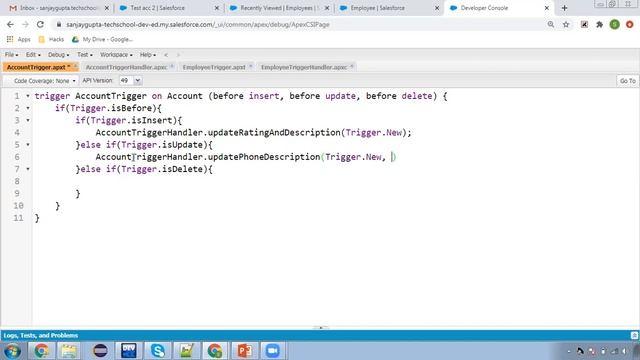 06 Before Insert Vs Before Update Vs Before Delete | Trigger in Salesforce | Learn Salesforce Dev