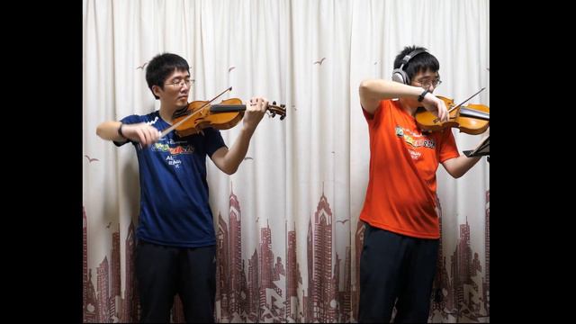 Wieniawski Etudes Caprices For 2 Violins, Op 18 No 1 смотреть онлайн