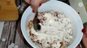 Нежный салат с Копченой курицей и Грибами "Невеста"