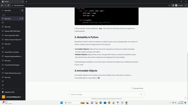 Python classes mutability смотреть онлайн