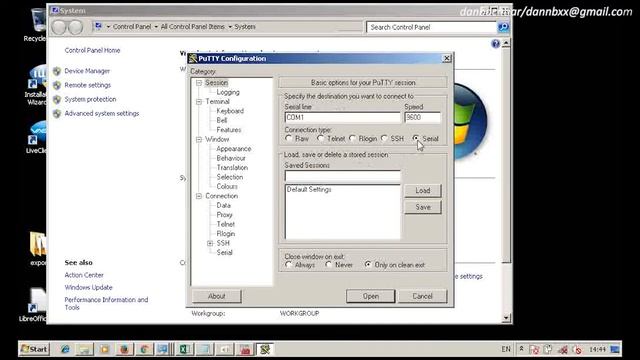 MANAGEABLE SWITCH HP 1920 #1 (settings, ipaddressing, putty)