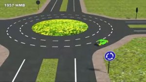 Проезд перекрестков с круговым движением ПДД24