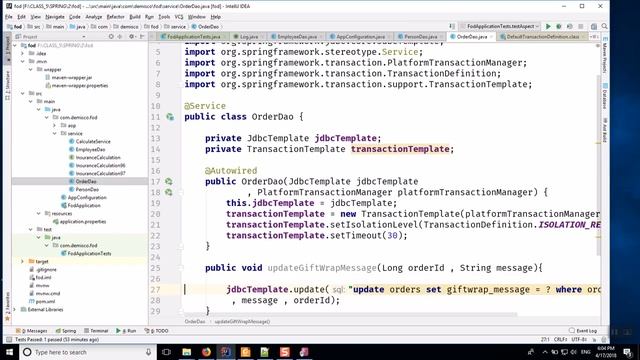 6 - Spring Data JDBC, Transaction, JPA смотреть онлайн