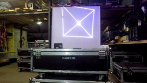 Лазерная проекция и воспроизведение анимации без компьютера.