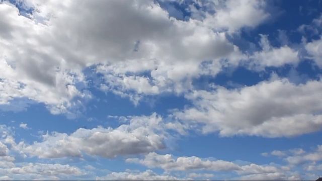 футаж для монтажа "Небо с облаками" Nature.Free footage. смотреть онлайн