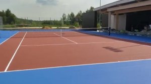 Строительство теннисного корта с покрытием Hard