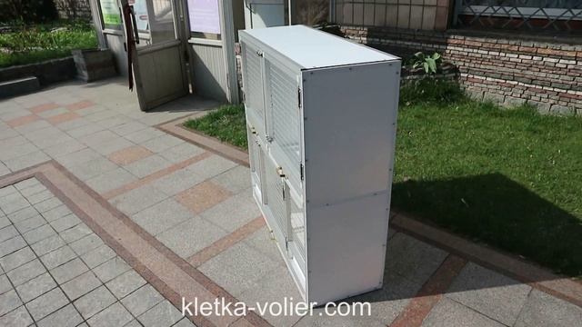 Клетка для попугая, хомяка и перепелки. Размер 1 х 1 х 0,35 м.