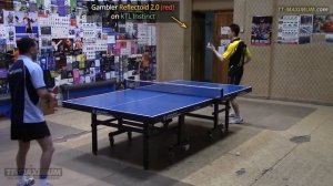 Блок накладкой GAMBLER Reflectoid 2.0 мм на основании Instinct (настольный теннис)
