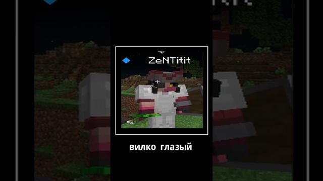 ВИЛКО ГЛАЗЫЙ  server: birds.land #minecraftshorts #мемы #майнкрафт#анекдоты#мистика