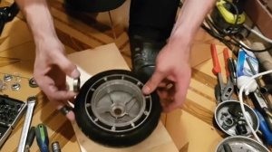 Замена передней покрышки и подшипников МК на ninebot ES 1|2|4