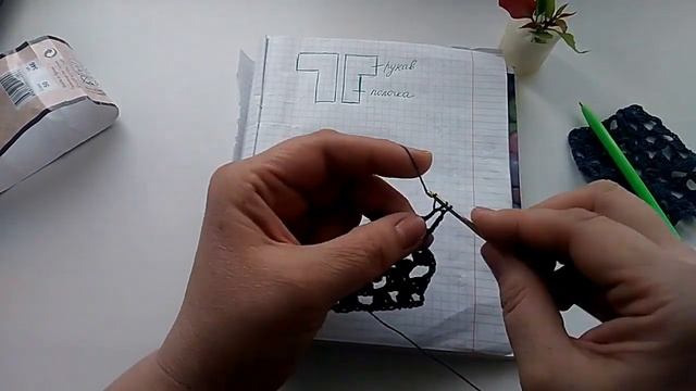 Кардиган крючком из шестиугольника. Просто столбики с накидом.