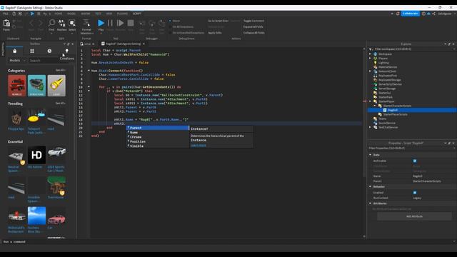 Roblox Studio: How to make a Ragdoll on Death System