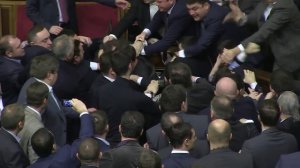 Яценюк vs Барна- мордобой! Ukrainian Deputy Attacks prime minister As Brawl Breaks Out In Parliament