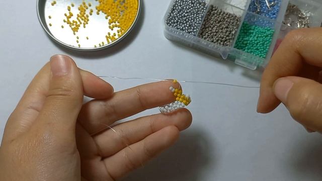 Туториал на легкое кольцо из бисера?Кольцо с луной из бисера?gulnaz_biser?