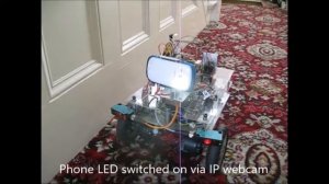 Arduino ESP 8266 Virtuino controlled semi autonomous robot