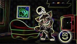Анимационный мультфильм 3D:Говорящий Том и Анжела.Кого погладить?