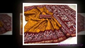 Exclusive Batik Printed Pure Silk Sarees With Blouse || Latest design Hand Batik Pure Silk Saree