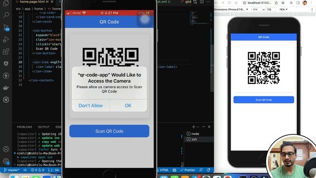 QR & Bar Code Generate & Scan - Ionic 6 Angular | Part 1 - QR Code (Capacitor & Cordova Plugins) смотреть онлайн