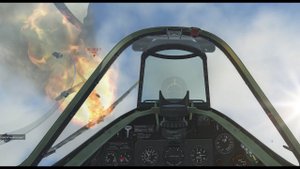 Spitfire Mk. VB против  Bf109E7.  Нормандия. Позорище.