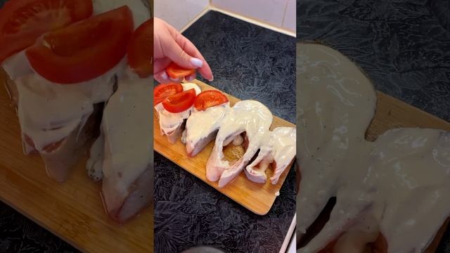 Запечённая рыбка ? #кета #горбуша #форель #семга #рыбавдуховке